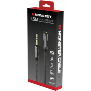 Câble Jack MONSTERCABLE 3.5MM male vers femelle 1.5M