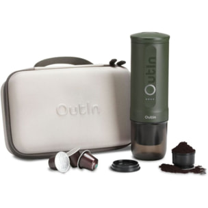 Cafetière portable OUTIN de voyage Nano Vert OTEM-01-FG-Bag