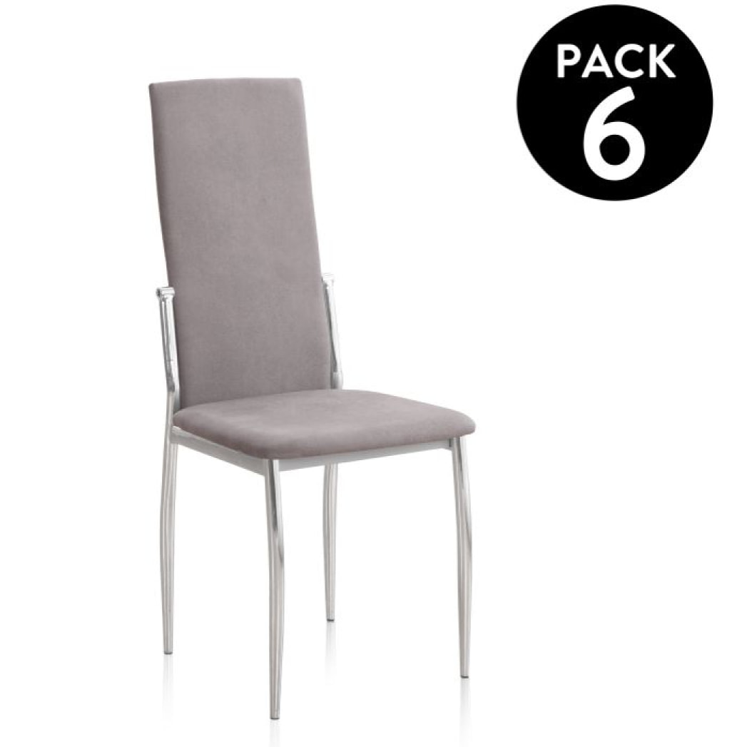 Pack 6 sillas de comedor Sakura Gris Marengo Sakura