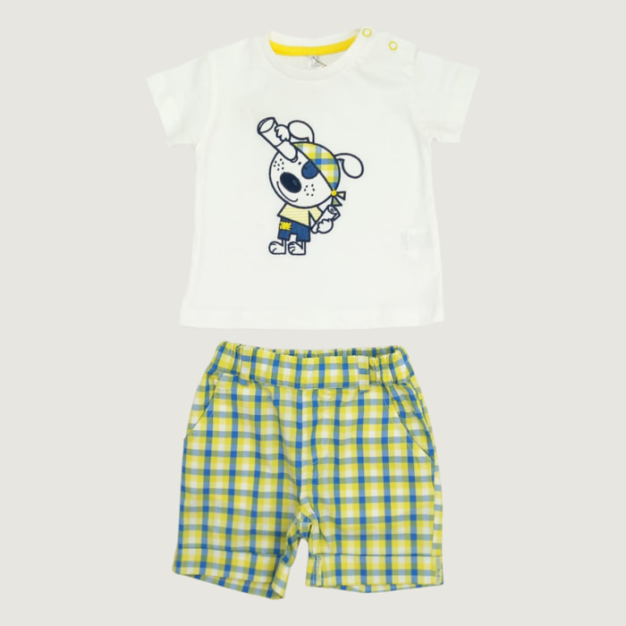 PAGLIACCETTO JERSEY GIALLO PROFILI SCOZZESI ESPLORATORE