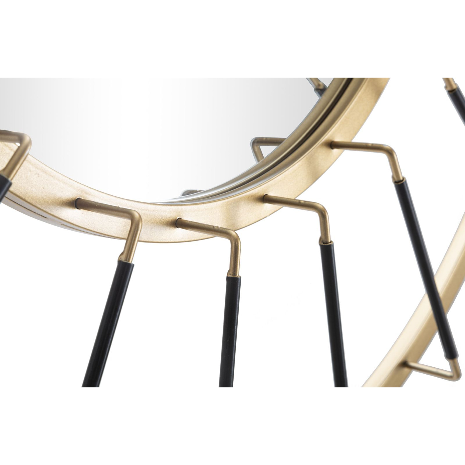 SPECCHIO DA MURO GLAM DARK CM Ø 81X6,5 (MISURA SPECCHIO CM Ø 41,5)