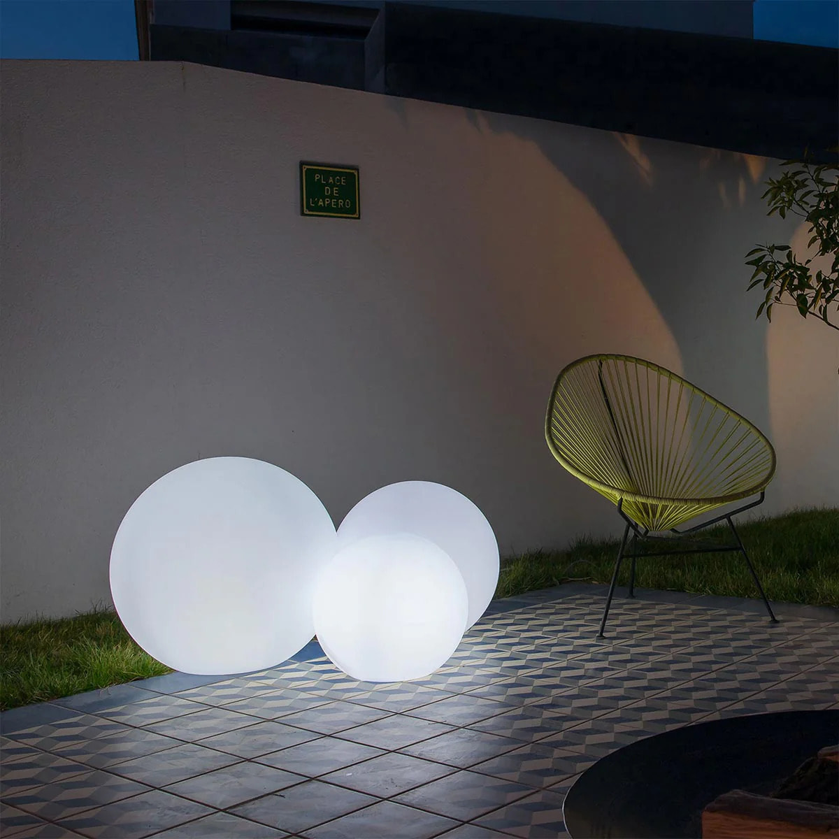 Boule lumineuse secteur BOBBY D60CM