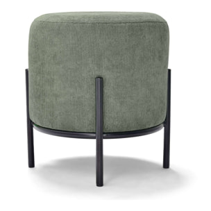 BONN LETHERETTE - Pouf piccolo tondo in letherette