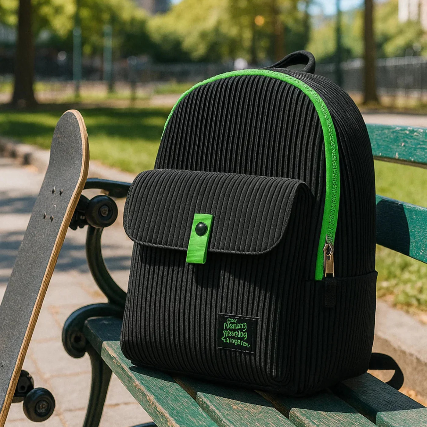 beSmart - ZAINO FUSION 2 SCOMPARTI NERO-VERDE