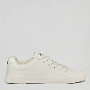 Zapatilla Habana de lona blanca para hombre con detalles Polo Club