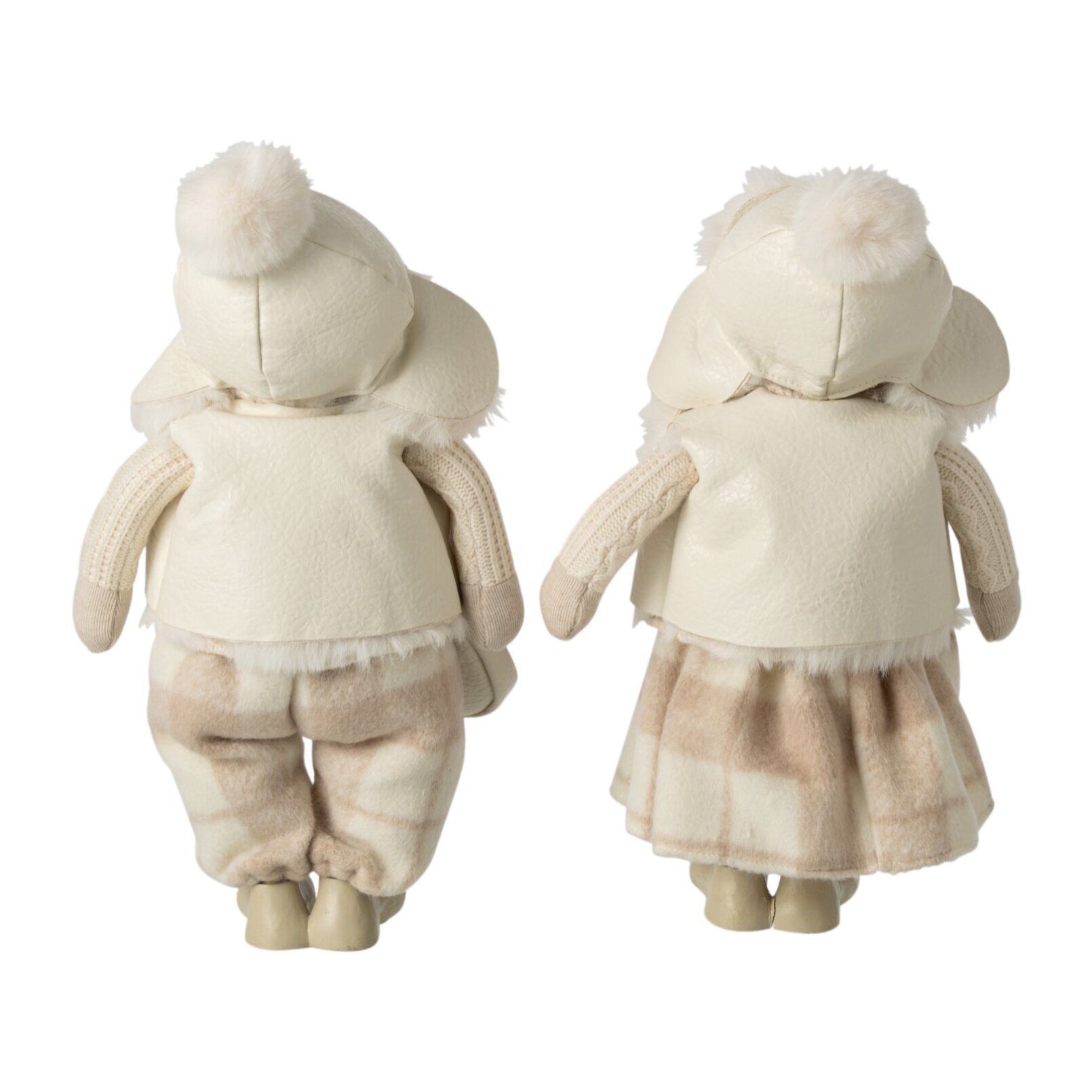 J-Line Garçon et fille sac et chapeau - polyester - beige - small - assortiment de 2