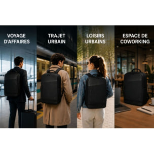 Sac à dos ADEQWAT Voyage 48H Jusqu'à 17''