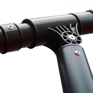 Parasol Bulle LED déporté carré 3x3m terracotta DAVAGNA