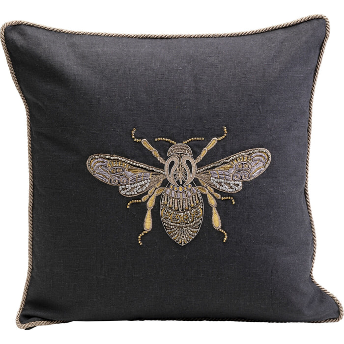 Coussin noir abeille Kare Design
