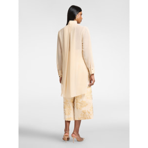 Elena Mirò - Camisa larga en georgette - Beige