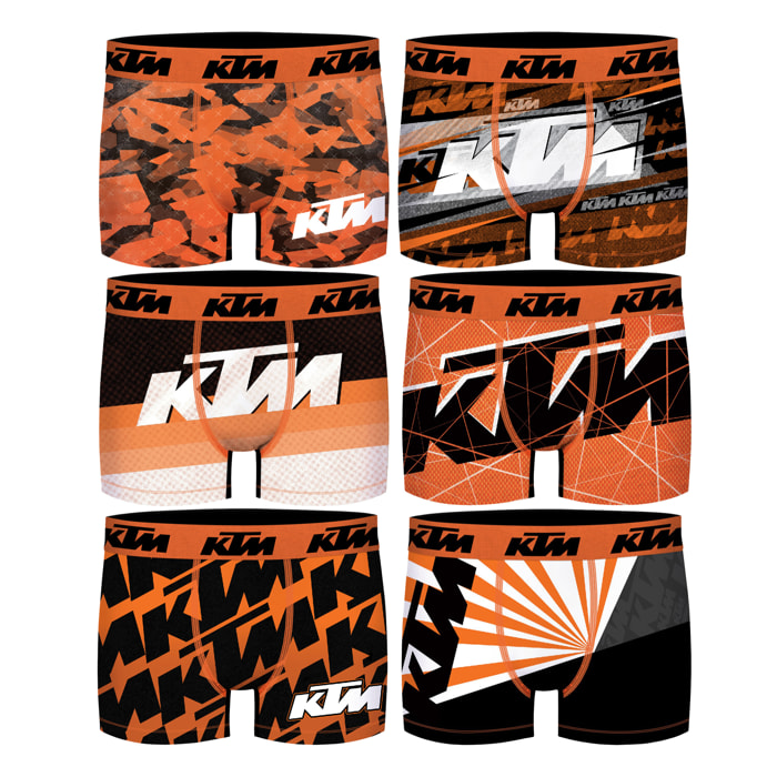 Pack 6 calzoncillos KTM Motorbike para hombre