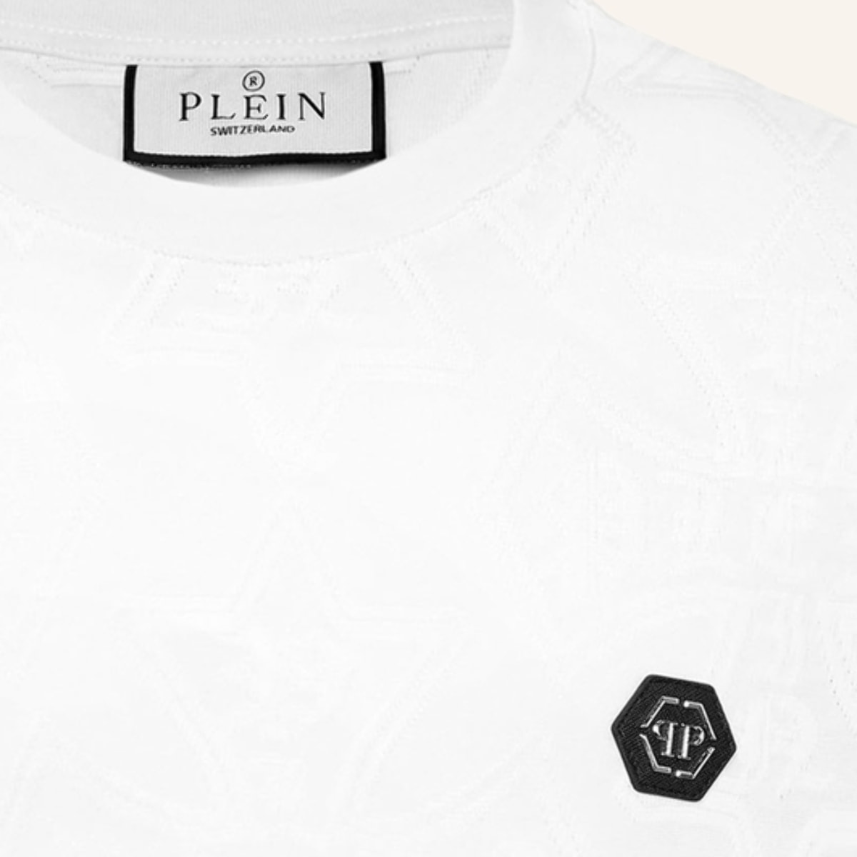 PHILIPP PLEIN Camiseta de cuello redondo y manga corta CREST