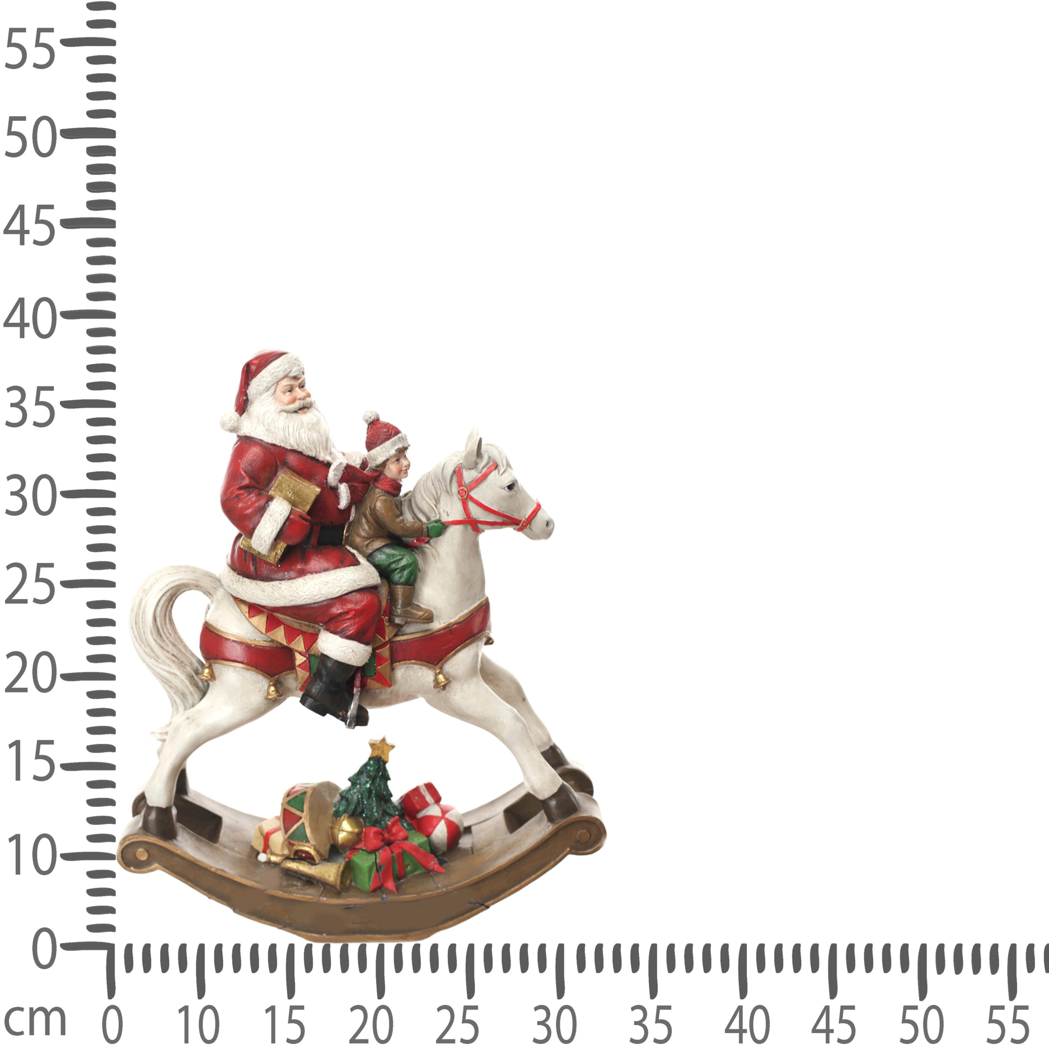 Cavallo dondolo con babbo - Pezzi 1 - ROSSO - Bianchi Dino SpA