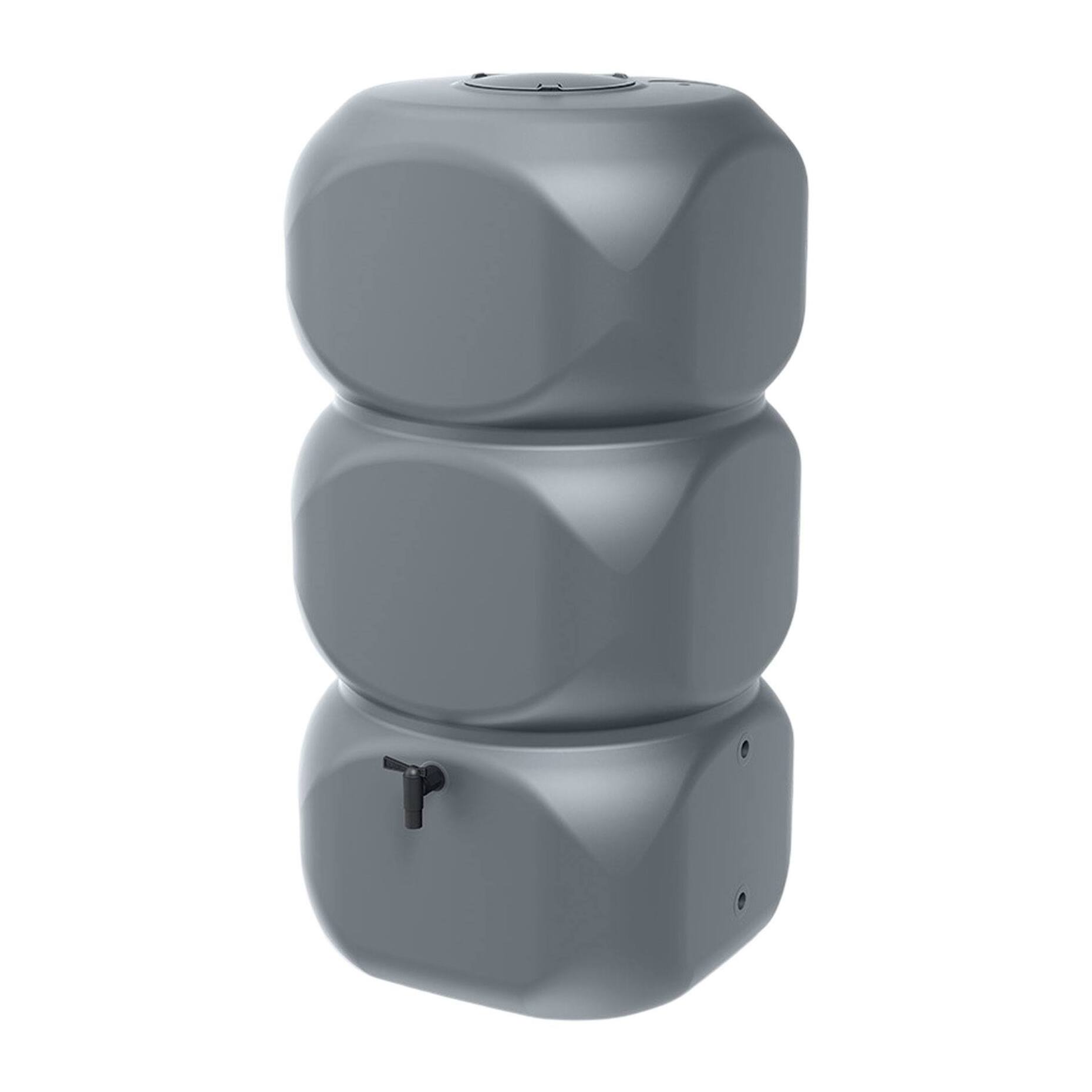 Bidón para agua de lluvia gubo de 320l color gris claro