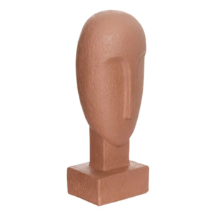 Objet déco visage Sien 9x8x24,5cm terracotta