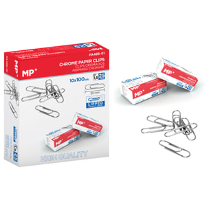 CLIP CROMATI 25 mm CONFEZIONE 100 Uds. x 10