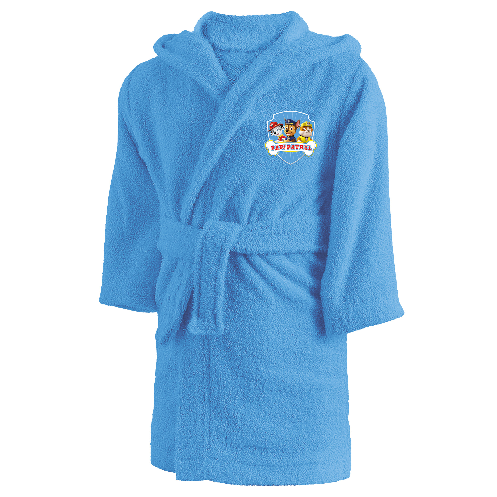 Peignoir enfant à capuche 100% coton, PAT PATROUILLE TEAM