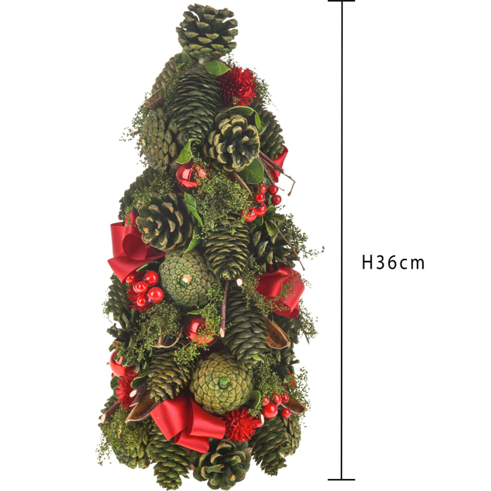 Cono con Fiocchi - Pezzi 1 - Colore Verde - 15x36Hx14cm - Bianchi Dino