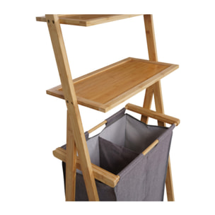 Panier à linge Maya 2 compartiments et 3 étagères