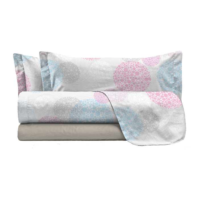 COMPLETO LETTO FANTASY, 100% Microfibra - MOLECOLE