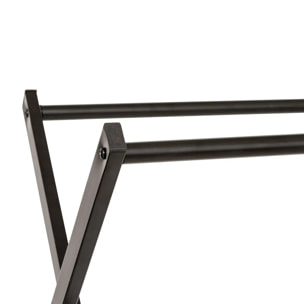 Portant à vêtements "Metty" en métal noir 98x43,5cm