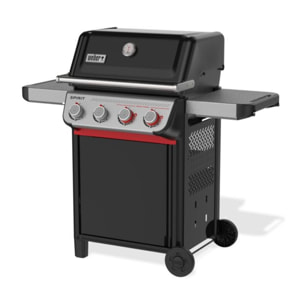 Barbecue gaz WEBER Spirit E-425 mix black grill et plancha sur chariot, 61x45 cm