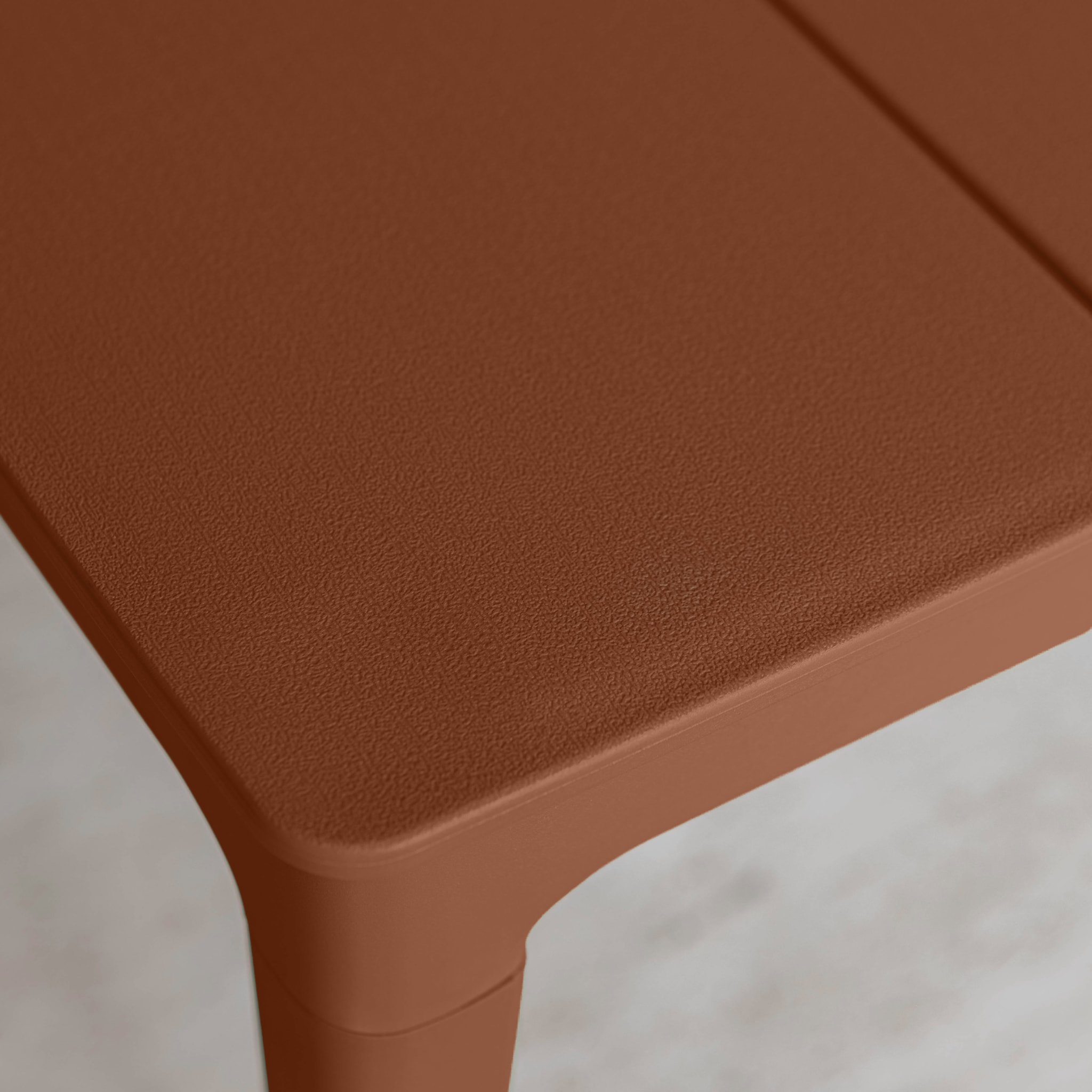 Salon de jardin en polypropylène brique 4 places PATIO