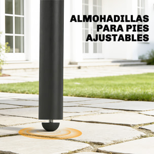 Mesa de Comedor de Jardín Rectangular, 120x70x72 cm, Mesa de Terraza Exterior de Acero con Tablero con Listones, para 4 Personas, Carga 50 kg, para Patio, Balcón, Gris