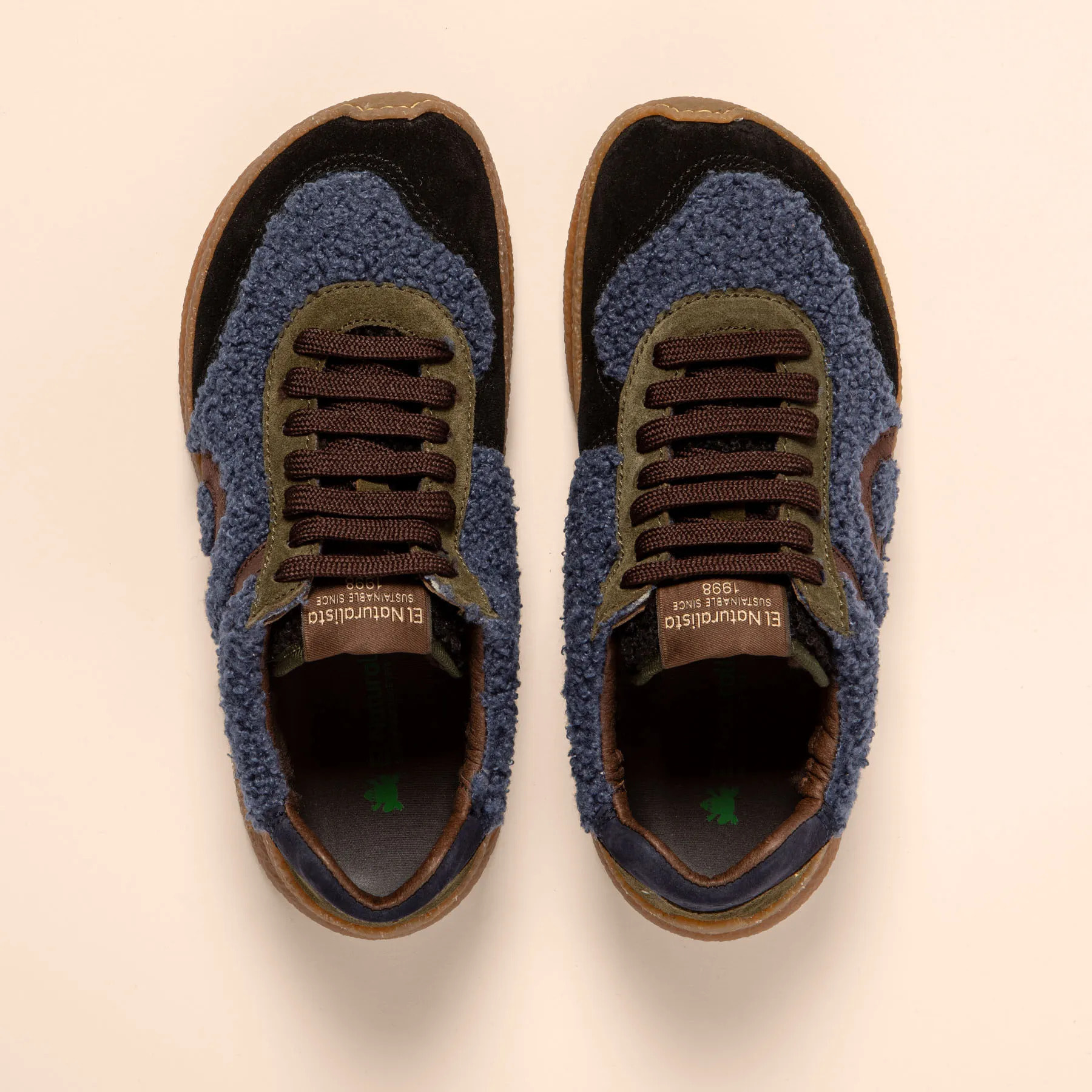 Zapatos N5435B MULTI MATERIAL DENIM/ OROEL color Denim