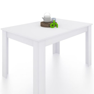 Mesa de comedor extensible Danna 123 Blanco Artik (Blanco Mate)