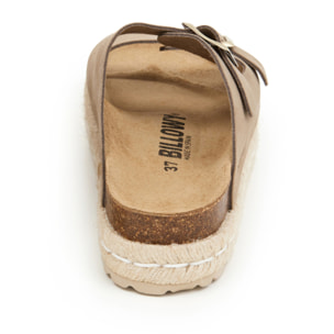 SANDALIA PLATAFORMA BILLOWY MARRON