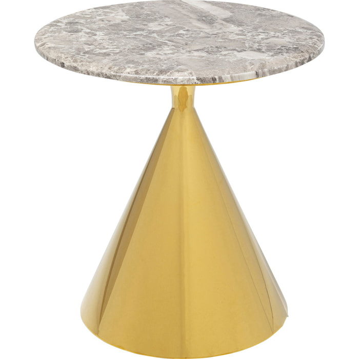 Table d'appoint Rita 50cm dorée Kare Design