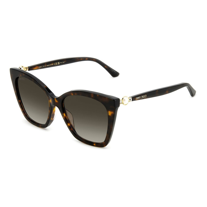 Jimmy Choo - lunettes de soleil - havane - indice solaire: cat. 3