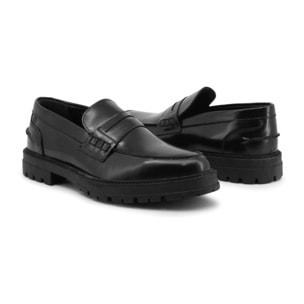 Zapatos Loafers para Hombre - Duca di Morrone Zeno Leather Black