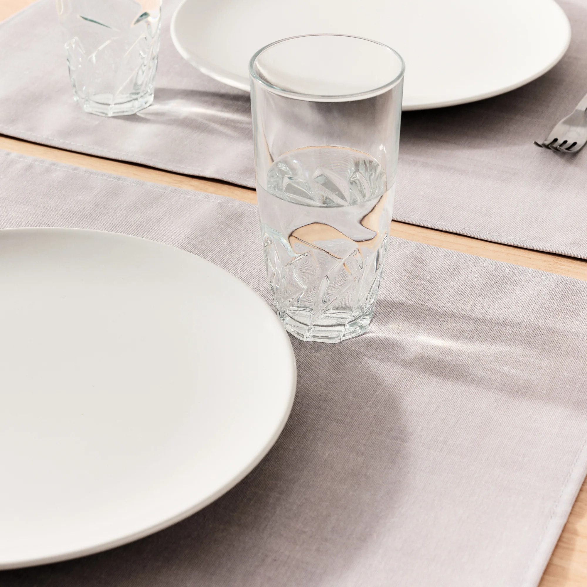 Lot de 2 sets de table Gris 50x40 cm