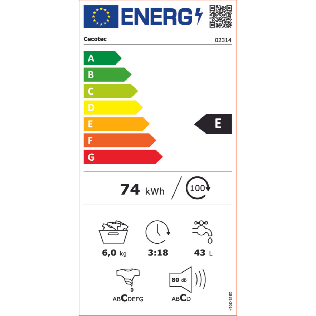 Cecotec Lavadora Bolero DressCode 6000 Cecotec