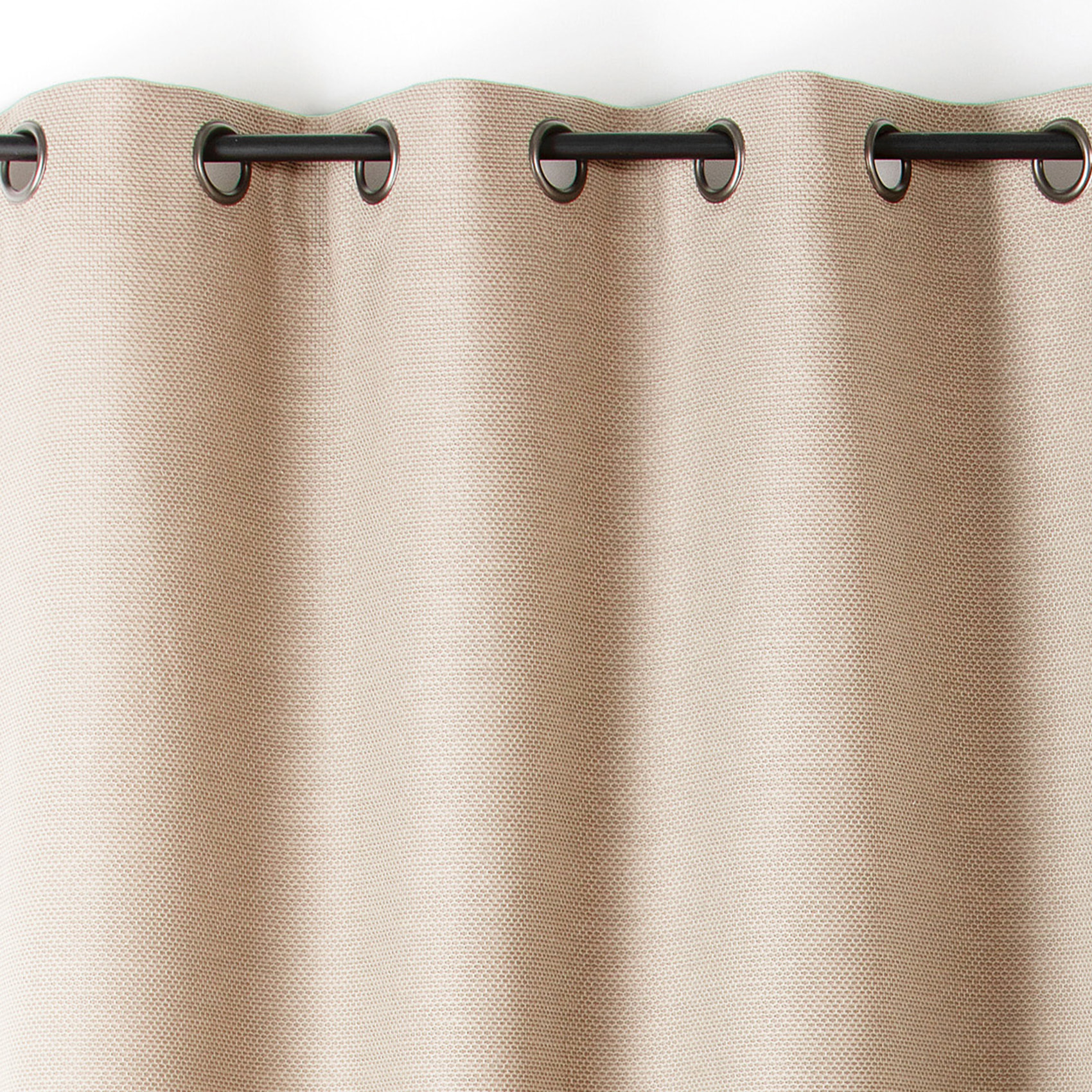 Rideau phonique coton et chanvre tressage naturel - Beige