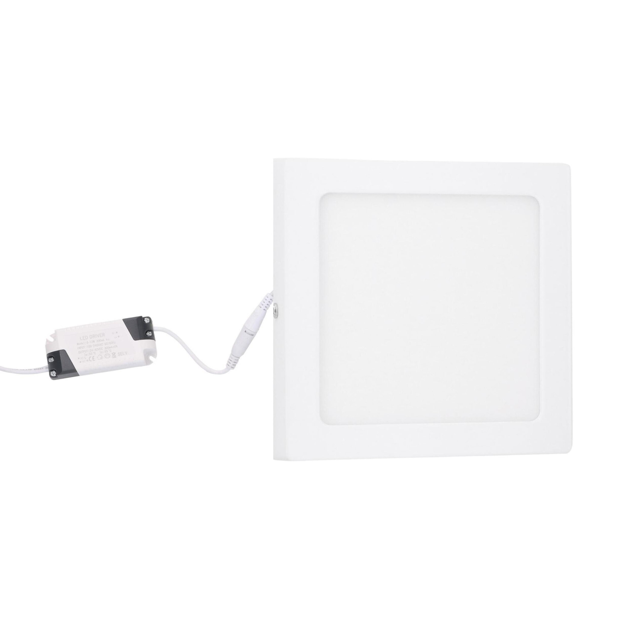 Forlight Plafon Ip23 Easy Square Surface 170Mm Led 10W 4000K Blanco 961Lm