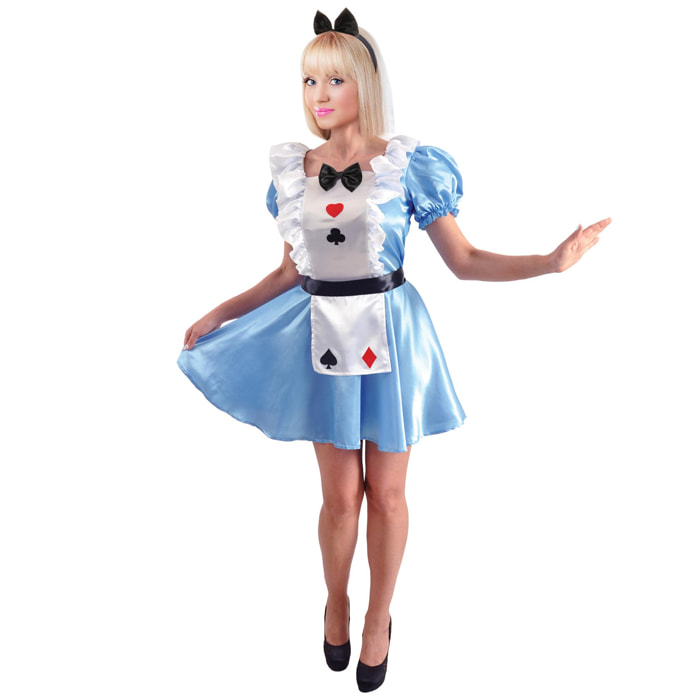 Alice Wonderland Costume Travestimento Donna