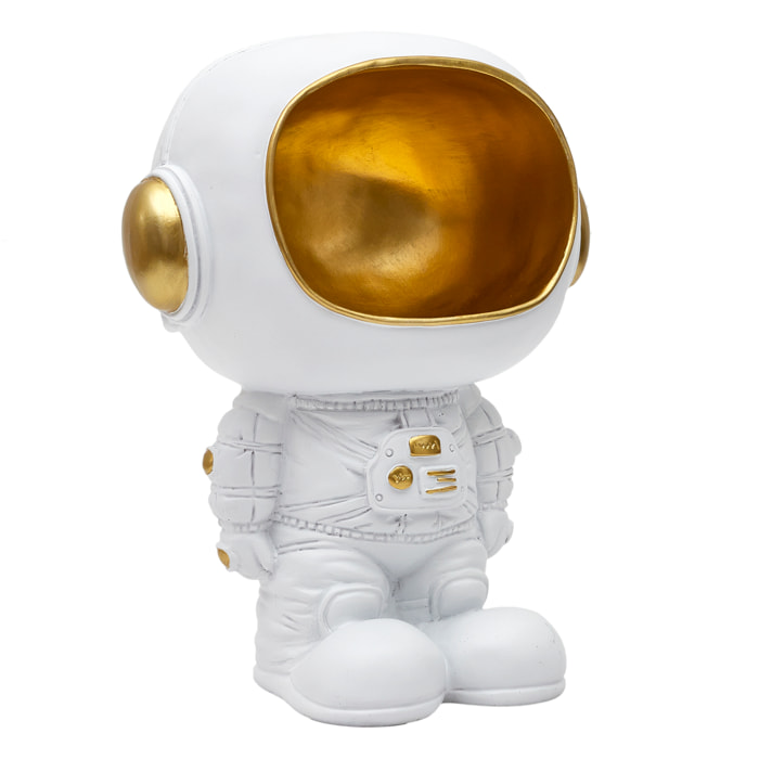 Statue Astronaute Vide Poche Blanc