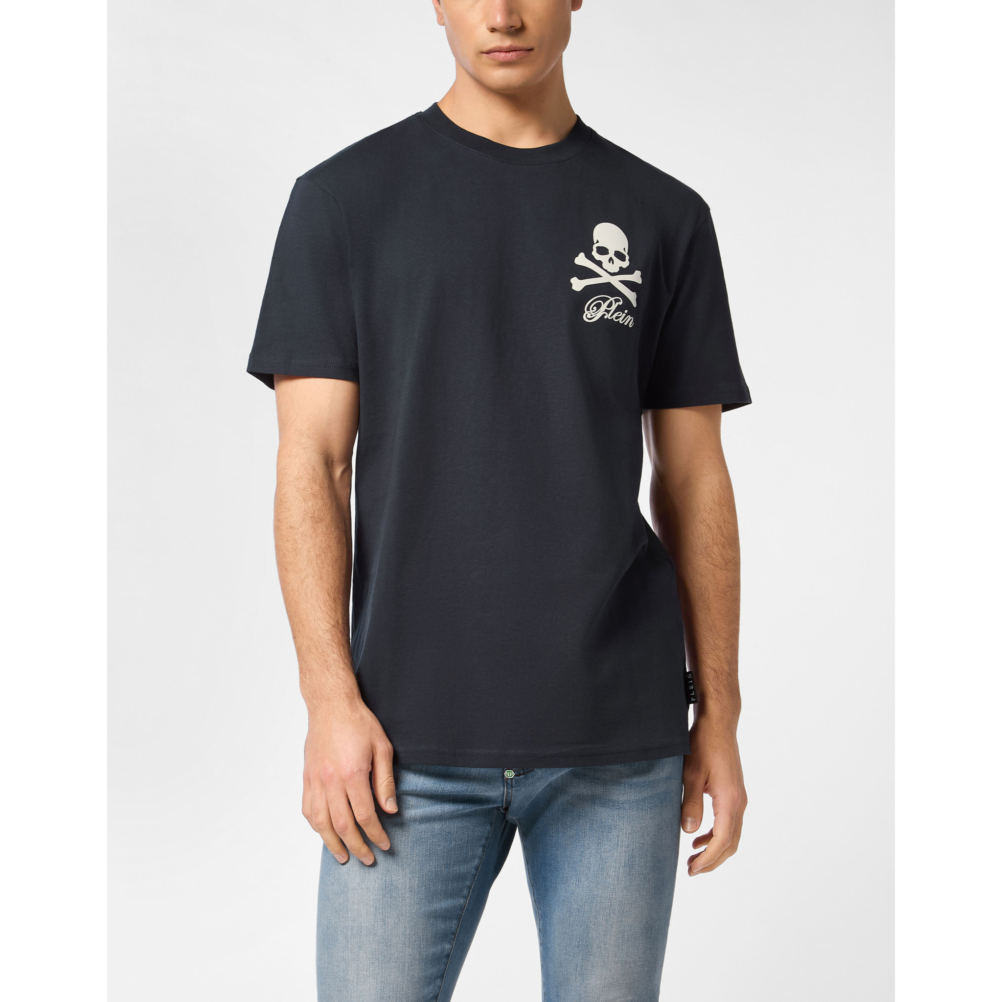 PHILIPP PLEIN T-Shirt Round Neck Ls SKULL