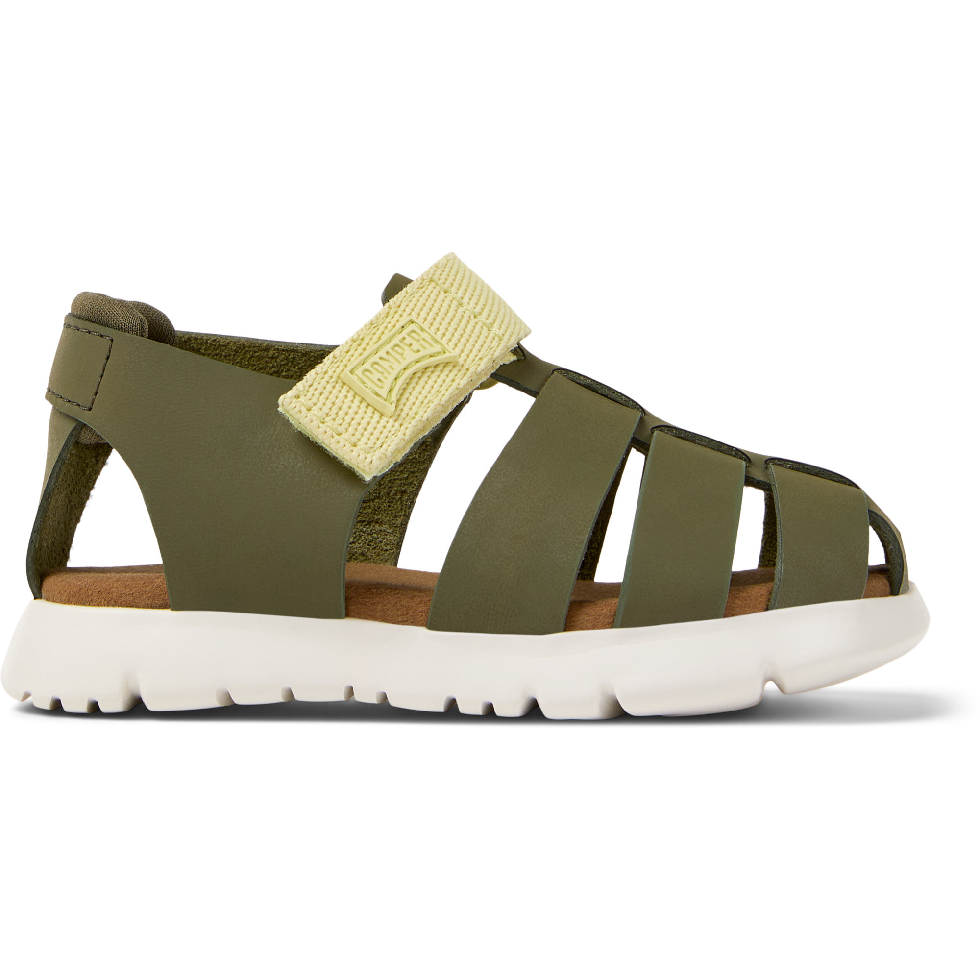 Sandalias - CAMPER Oruga Sandal - Verde - Piel de ante