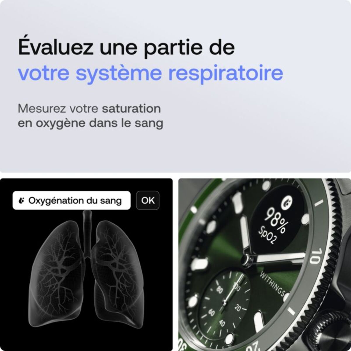 Montre santé WITHINGS Scanwatch Nova verte