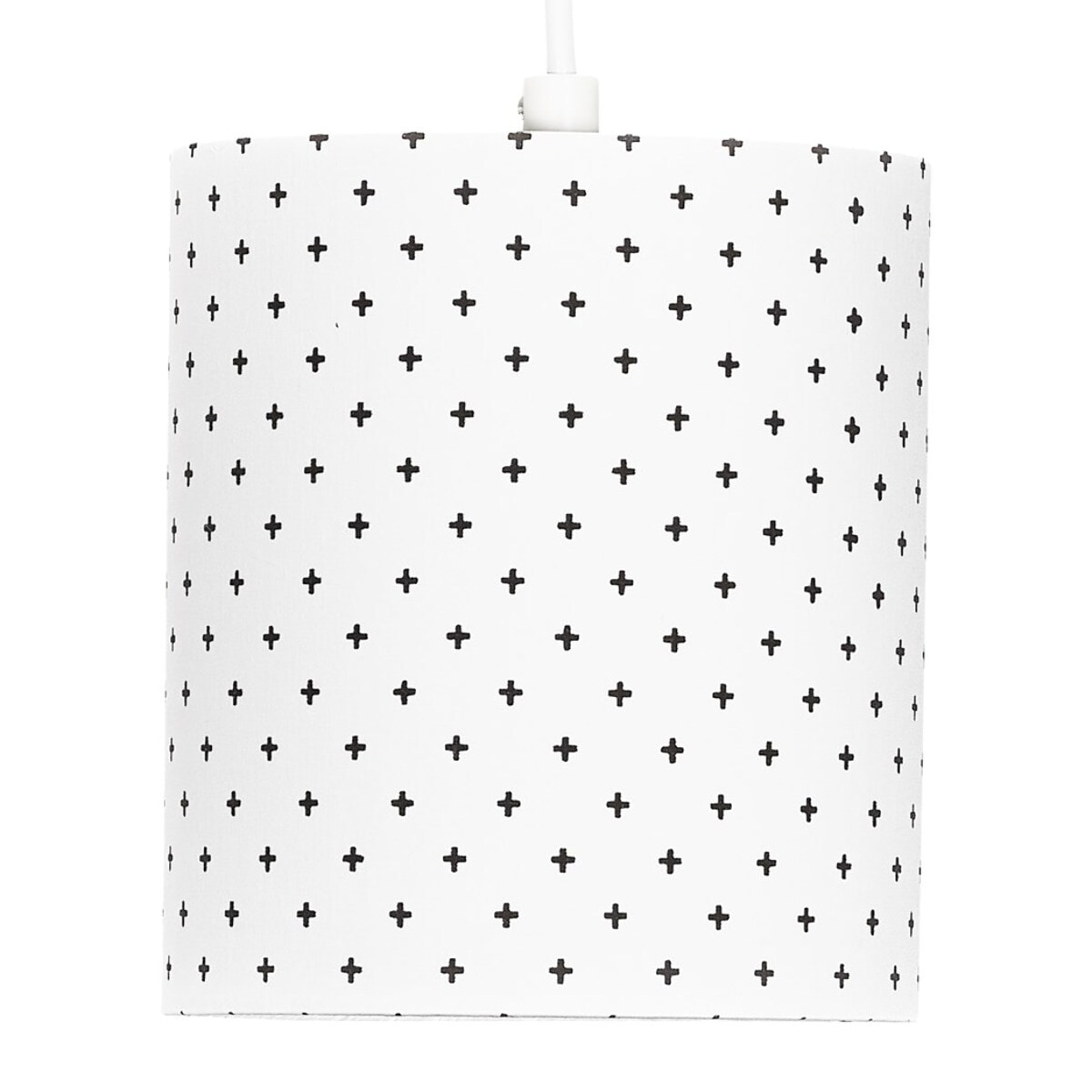 Suspension lumineuse en coton blanc