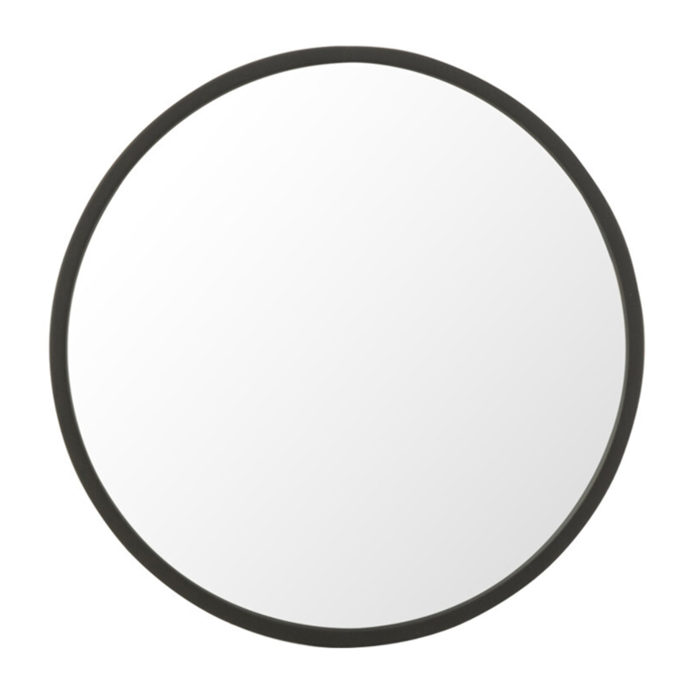 J-Line miroir Rond - noir - small - Ø 40 cm