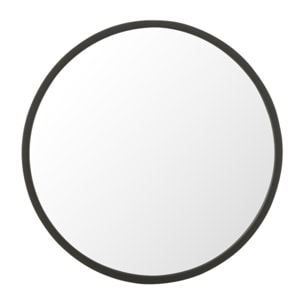 J-Line miroir Rond - noir - small - Ø 40 cm