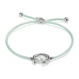 Pulsera SER DIFERENTE VERDE AGUA M
