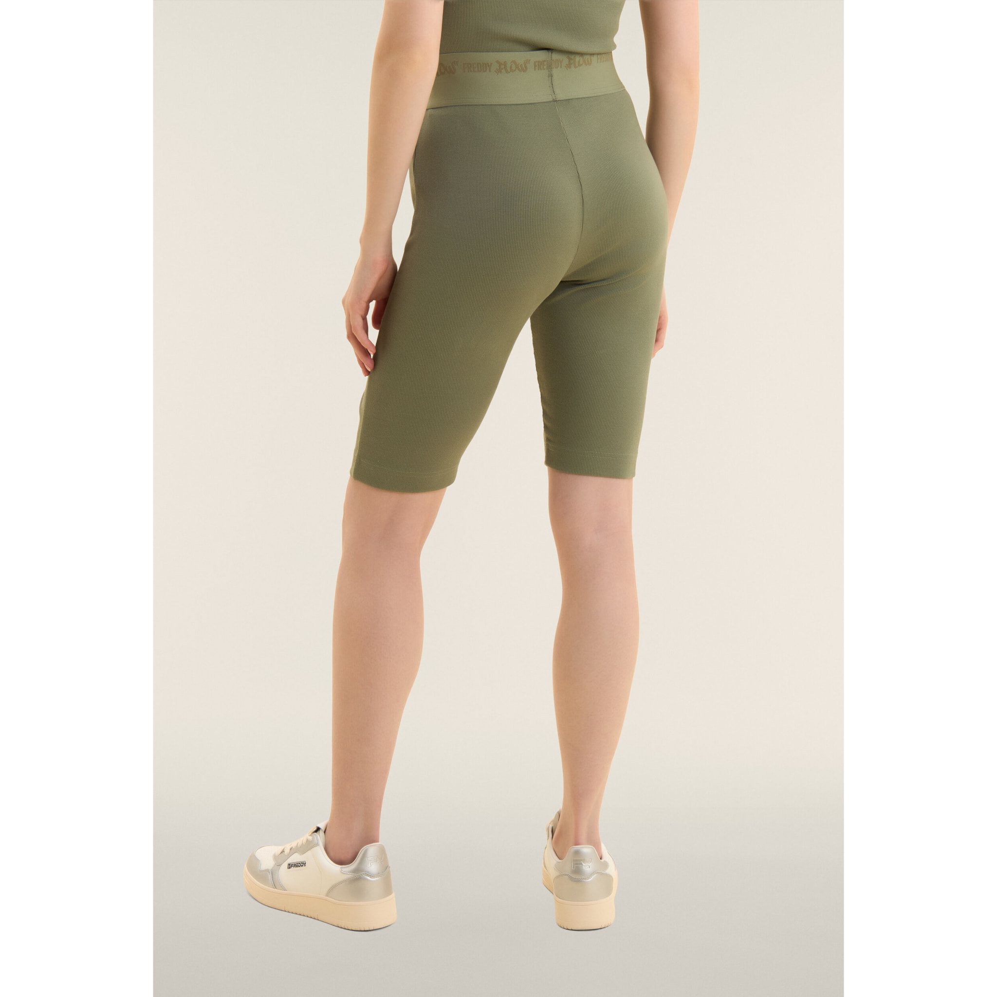 Leggings biker a costine con grafica FREDDY FLOW