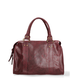 Borsa a spalla da donna - Modello Elara - Vera pelle - 41.0 x 28.0 x 13.0 cm