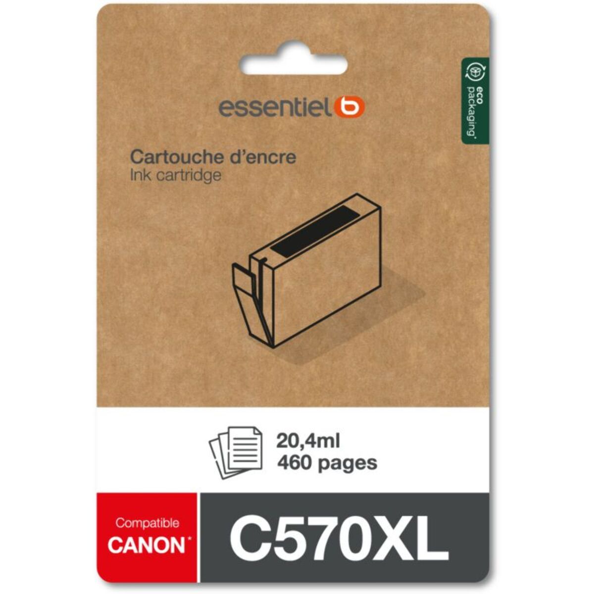 Cartouche d'encre ESSENTIELB C570 XL NOIR